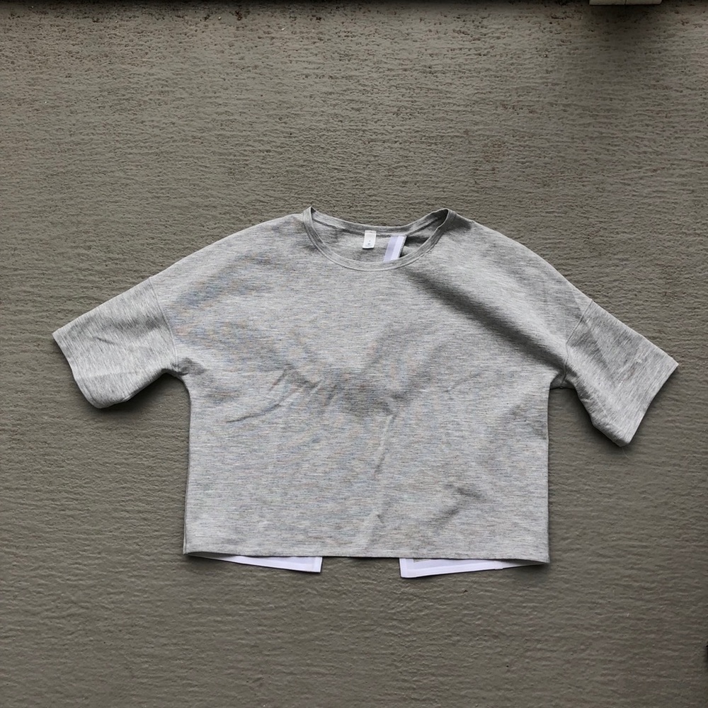 Lululemon Grey Crop Top